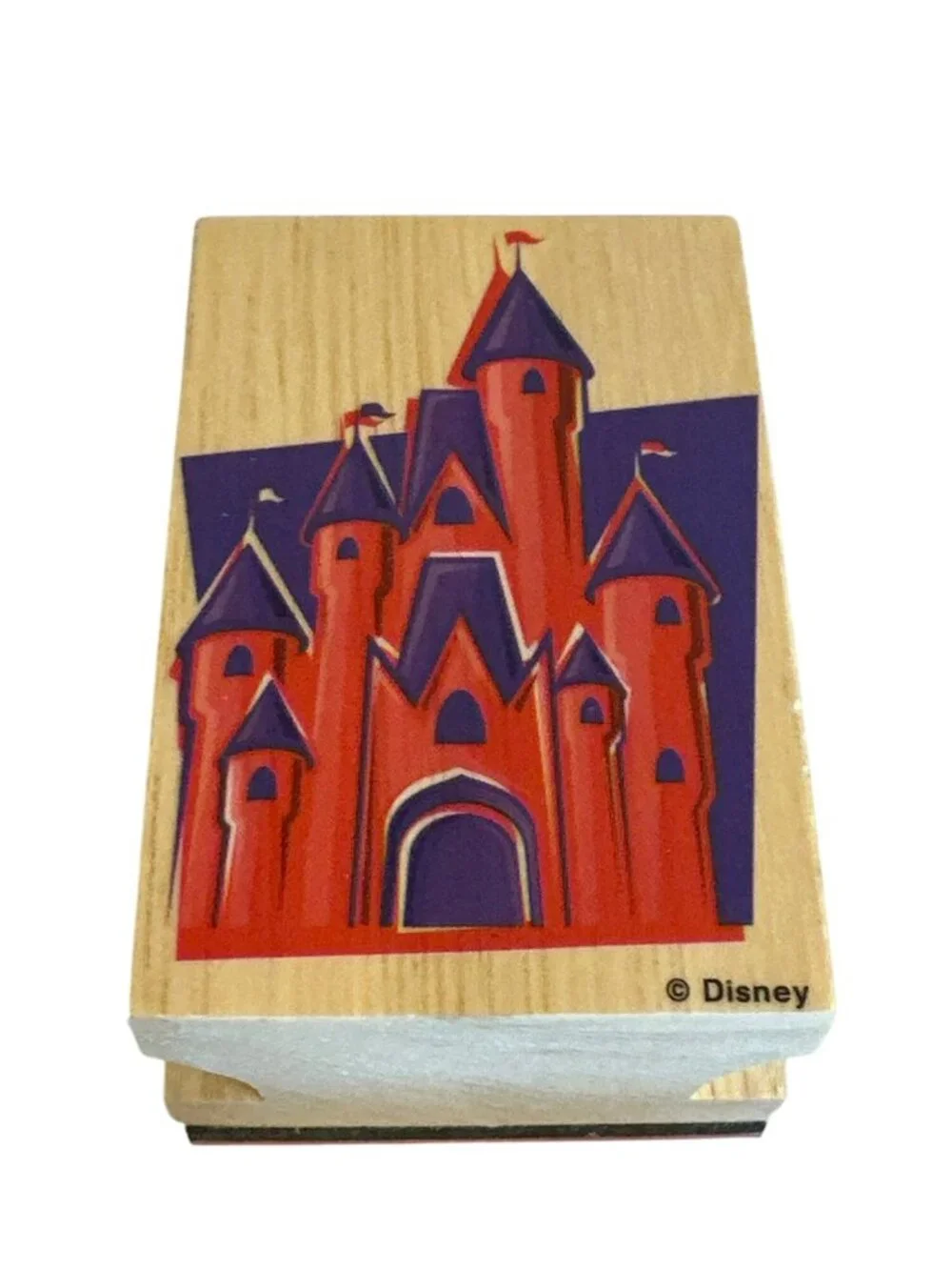 Disney Parks Wooden Rubber Stamps 4 Epcot Tree Of Life Castle & Sorcerer Hat